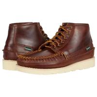 SEBAGO 仕品高男马丁靴系带真皮中筒亮面棕色净版正品478Z8987