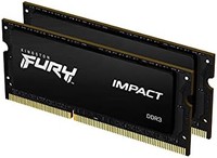 Kingston 金士顿 FURY Impact 8GB(2x4GB)1866MHz DDR3 CL11 笔记本电脑内存套件 带 2 个 KF318LS11IBK2/8