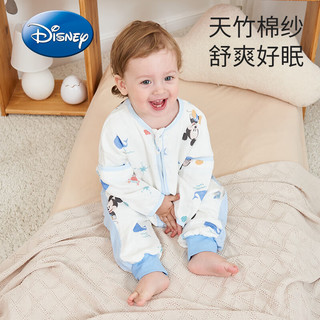 迪士尼（Disney）婴儿睡袋夏季薄款宝宝纱布睡袋儿童分腿睡袋空调房防踢被可拆卸袖 米妮 M码(适用身高80-95cm)