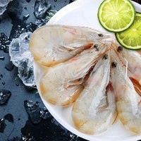 Purefresh 品珍鲜活 盐冻白虾1.65kg厄瓜多尔白虾特大号30/40净重3.3斤不包冰