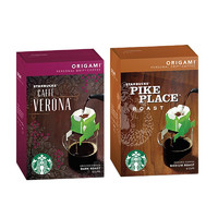 星巴克（Starbucks）挂耳咖啡 便携式滴滤日本进口美式黑咖啡粉6包/盒 派克+佛罗娜组合