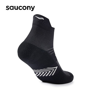 saucony 索康尼 夏季新品运动跑步袜防滑透气运动短袜 （单双装） 正黑色 L