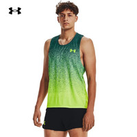 安德玛（UNDERARMOUR）春夏RUSH男子跑步运动背心1377314 绿色722 XXL