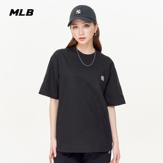 MLB官方 男女情侣运动纯色刺绣小logoT恤时尚休闲23夏季新款TSB11