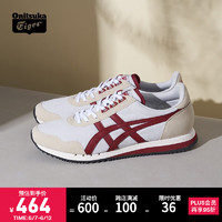 Onitsuka Tiger鬼塚虎男鞋子女复古时尚透气休闲慢跑鞋DUALIO 1183A856 浅灰色/红色 39