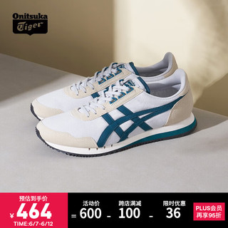 Onitsuka Tiger鬼塚虎男鞋子女复古时尚透气休闲慢跑鞋DUALIO 1183A856 浅灰色/蓝色 39.5