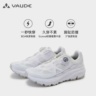 巍德（VAUDE）登山鞋男网面透气徒步鞋男耐磨缓震运动跑步户外男鞋v底防滑跑鞋 VAUDE白 36