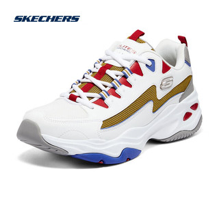 Skechers斯凯奇闪电熊猫鞋复古老爹鞋237224奶白色/金色/WGD 44