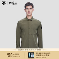 DESCENTE 迪桑特 DUALIS系列 男子 长袖衬衫 D3231DSH83 KK-卡其色 2XL(185/104A)