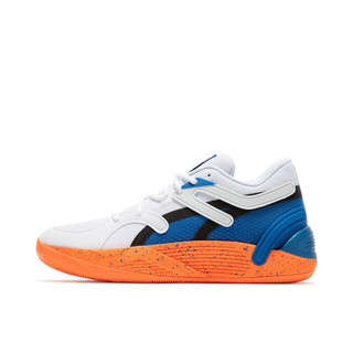 彪马（PUMA）官方 新款男子篮球鞋 TRC BLAZE COURT NYC 379218 白-橙色-深蓝色-01 43