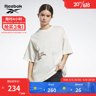 Reebok锐步官方运动休闲T恤女子23夏季新款TEE复古印花HS4272 HS4272 A/L