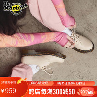 马丁（DR.MARTENS）2023新品1461 英伦舒适软皮女款3孔马丁单鞋 米色 36