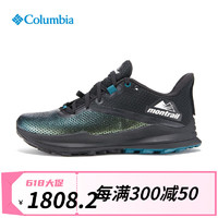 Columbia哥伦比亚户外23春夏男子越野跑透气户外运动鞋BM6578 010 黑色/蓝绿色 40 (25cm)