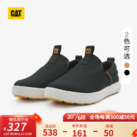 CAT卡特男鞋23春夏新款户外船鞋轻便舒适止滑满帮休闲单鞋一脚蹬 黑色 42
