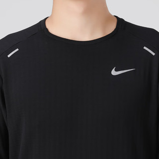 耐克（NIKE）男装 运动装健身训练舒适保暖长袖T恤打底衫 CU6084-010 L(175/80A)