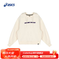 亚瑟士（asics）女式连帽套头卫衣时尚潮流运动休闲上衣 米色 M
