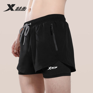 特步（XTEP）泳裤男防尴尬速干男士游泳裤运动沙滩裤温泉游泳装备 B232509