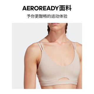 adidas 阿迪达斯 女子 训练系列 YO L STO LS BRA 内衣 HR3037 灰褐棕 AMB