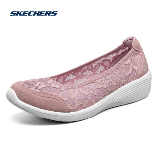 斯凯奇Skechers百搭复古浅口软底低帮单鞋 茱萸粉/MVE 37