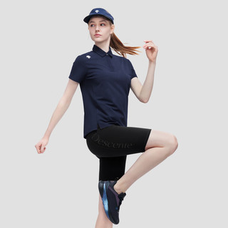 DESCENTE迪桑特 WOMENS RUNNING系列 女子 短袖POLO衫D3292RPS07C NV-藏青色 L(170/88A)
