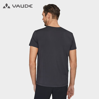 巍德（VAUDE）户外春夏23新弹力抗菌功能短袖运动休闲圆领快干T恤男半袖速干T恤 vaude黑 L