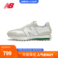 NEW BALANCE NB官方23新款男女鞋327系列舒适百搭运动休闲鞋 白色/米色 U327UNP 40(脚长25cm)