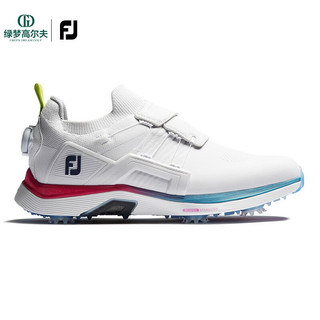 Footjoy高尔夫球鞋新款男士HyperFLex系列运动轻量舒适golf有钉鞋 白/蓝51118 39