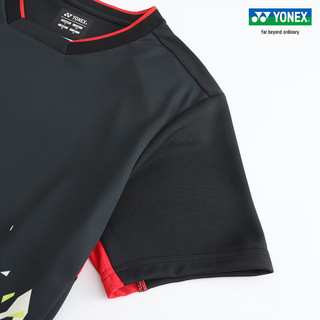 YONEX/尤尼克斯 10519YX/20716YX 2023SS 日本大赛服 男女款运动T恤yy 黑色（男款） L