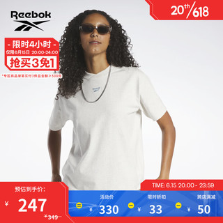 Reebok锐步官方2023春季新款女子TEE经典复古运动健身T恤IC8092 IC8092 A/L