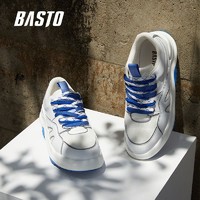 BASTO 百思图 秋季新款时尚潮流美式厚底圆头舒适男运动休闲鞋S2128CM2