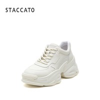 STACCATO 思加图 春季新款厚底增高老爹鞋系带运动休闲单鞋女鞋A2381AM2