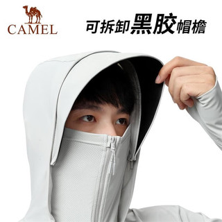 CAMEL 骆驼 户外防紫外线防晒服男2024年夏季新款冰丝凉感透气黑胶防晒衣