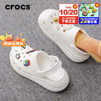 卡骆驰（crocs）洞洞鞋男鞋女鞋23夏季新款休闲鞋户外防滑沙滩涉水鞋拖鞋增高鞋子 经典泡芙Clog/白色/店长主推 M7W9(39-40/250mm)