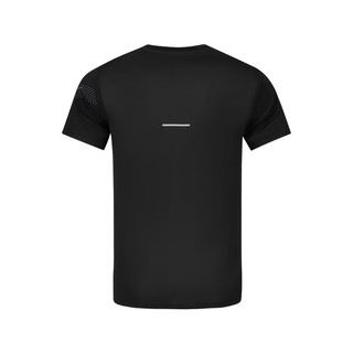ASICS 亚瑟士 运动T恤男子跑步短袖透气舒适运动上衣 2011C836-001 黑色 XL