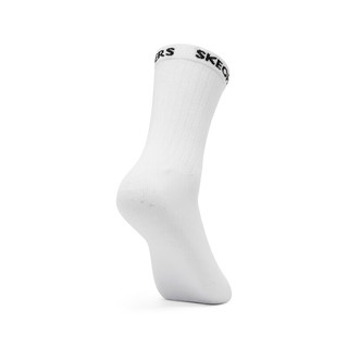 斯凯奇 Skechers春夏季中筒运动袜情侣款 亮白色/0019 S