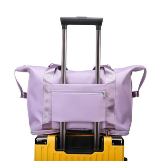 CHUANDAI 川代 旅行包短途单肩斜跨手提包大容量防水便携式旅游行李包男女 灰色