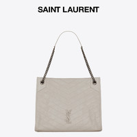 SAINT LAURENT 圣罗兰 NIKI系列 女士牛皮革手提包 5779990EN049207 复古白 中号