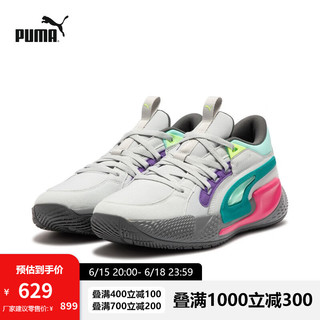 彪马（PUMA）官方 新款男子篮球鞋 COURT RIDER CHAOS 378612 白-浅灰-01 47