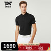 PXG 高尔夫男士上衣 舒适透气运动T恤23新款golf短袖POLO衫韩国进口 PHMPM221521 黑色 M