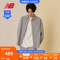 NEW BALANCE NB官方23新款春季男款运动休闲翻领长袖衬衫 YST AMJ32351 L