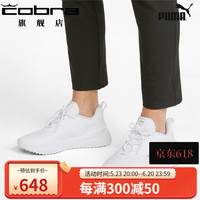 PUMA 彪马 高尔夫球鞋女款 2023年新款 GS-FAST女子低帮无钉舒适老爹鞋 02 白色/底部大logo 5.0码-38/240mm