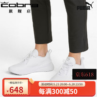 PUMA 彪马 高尔夫球鞋女款 2023年新款 GS-FAST女子低帮无钉舒适老爹鞋 02 白色/底部大logo 5.0码-38/240mm