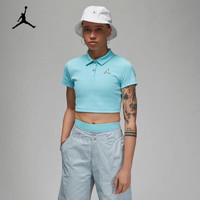 耐克（NIKE）JORDAN 女子短款罗纹翻领T恤 DZ3333-464 XS