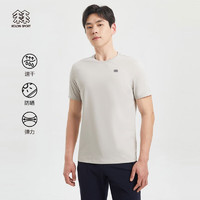 KOLON SPORT/可隆速干T恤 男子户外休闲圆领防晒运动露营短袖 LHRT3MN237-GY 灰 170/M