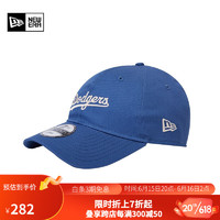 NEW ERA纽亦华2023新款棒球帽MLB情侣时尚运动百搭刺绣弯檐帽子 13561616-蓝色 S