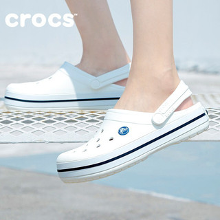 卡骆驰（crocs）男鞋女鞋洞洞鞋 23夏季新款沙滩鞋情侣鞋涉水鞋轻便拖鞋透气凉鞋 卡骆班洞洞鞋/白色 M11(45-46/290mm)