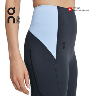 On昂跑2023春夏新品女款轻量运动紧身长裤Movement Tights Long 海军蓝/平流蓝 XL