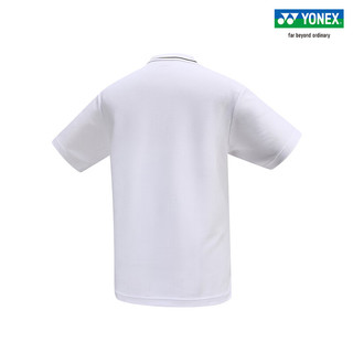 YONEX/尤尼克斯 115133BCR 2023SS训练系列 男款运动POLO恤yy 白色 O