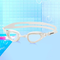 川崎（KAWASAKI）泳镜防水高清防雾防水成人专业训练男女时尚游泳眼镜A0502白色