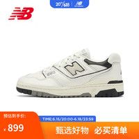 new balance 男鞋女鞋BB550系列时尚潮流运动休闲鞋BB550LWT 米色/黑色